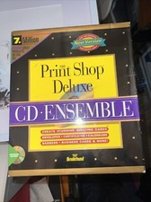 Vintage Apple Macintosh Software Broderbund Print Shop Ensemble Big Box Version picture