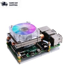 Compact Low-Profile CPU Cooler with RGB Lighting for Raspberry Pi 4B & 3 Models picture