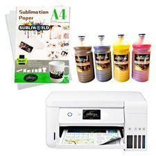 SUBLIMATION CONVERTED PRINTER BUNDLE  LITER PACK & PAPER 100 SHEETS BUNDLE picture