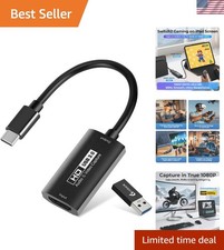 Compact USB-C HDMI Capture Card - 2K@30FPS for Game Streaming and Recording picture
