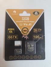 Amplim 32GB Micro SD Card, 1 Pack MicroSD Memory Plus Adapter, MicroSDHC Clas... picture