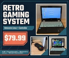 Custom Retro Gaming Laptop | Batocera Linux | Ready to Play | Controller + Charg picture