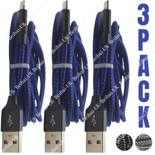 3Pack Heavy Duty USB Charging Cable 6Ft For iPhone 11 XR 8 7 6 iPad Charger Cord picture