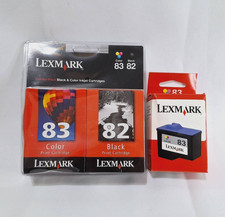 New Genuine Lexmark 82 83 3PK Ink Cartridges 2 Color +1 Black X Series Z Series picture