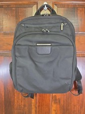 Briggs & Riley Black Ballistic Nylon Laptop Backpack Business Travel Bag picture