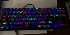 Red Dragon Kumara K552 Gaming Keyboard Mechanical w/ RGB Backlight - NR MINT - picture