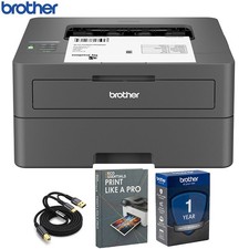 Brother Wireless Compact Monochrome Laser Printer with Guide & Printer Cable picture