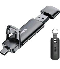 SSK 128GB Dual USB C Flash Drive,2-In-1 Type C+ USB a 3.2 Gen2 Solid State Thumb picture