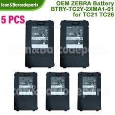 Lot of 5 OEM New ZEBRA TC21 TC26 Battery BTRY-TC2Y-2XMA1-01 BT-000409 5000mAh picture