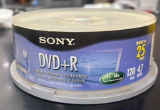 Sony DVD+R AccuCORE 120 Min 4.7GB 1-16X Blank Discs Open Pack - 12 Disks picture