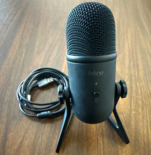 FIFINE USB Wired Desktop Freestanding Microphone w/ Adjustable Stand Black picture