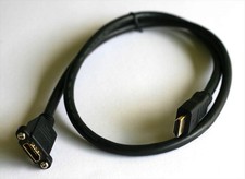 HDMI Panel Mount Cable F-M 3FT 1M Extension picture