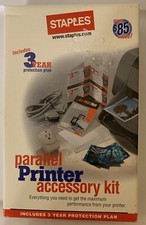 Staples Parallel Printer Accessory Kit 6 Foot Bi-Directional Printer Cable Paper picture