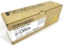 New Genuine Ricoh Savin Lanier SP C352A Yellow 408214 Toner Cartridge M911-67 picture
