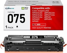 075 075H Toner Cartridge Chip Canon ImageCLASS LBP646Cdw MF665Cdw 1-Set Black BN picture