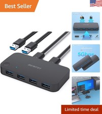 Effortless USB 3.0 Switcher for 2 Computers - 4 USB Devices, 18- picture