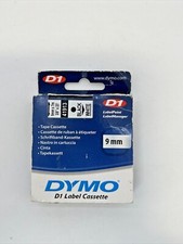 Dymo D1 Label Cassette Blk/Wht 41913 (9mmx7m) New Genuine OEM  picture