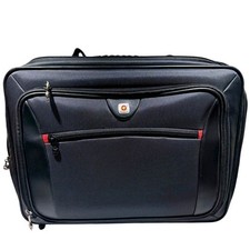 SwissGear Laptop Briefcase Computer Bag Black 16x12x3.5 Padded Shoulder Strap picture