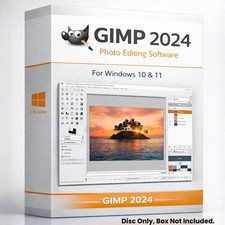 GIMP 2024 Photo Editing Software - Graphic Design, Image Enhancement & More CD picture