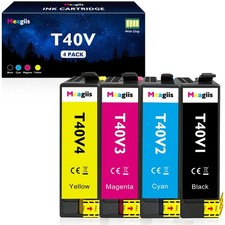 ** NEW Epson Ink Cartridges | T40V / T40W | Black / Color | Compatible | 4-Pack picture
