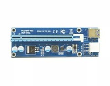 MintCell 4-Pack VER 6-Pin PCIe PCI-E Express 1X to 16X 60cm USB Riser Adapter picture