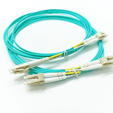 1/2/5pcs 3m LC-LC UPC Multi-Mode OM3 10GB Duplex Fiber Optical Jumper Patch Cord picture