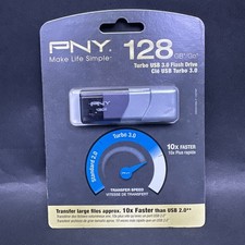 PNY 128GB Turbo USB 3.0 Flash Drive (P-FD128TBOP-GE) Brand New  picture