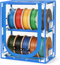 Filament Storage Box, 2 Tier 3D Printer Filament Storage Rack with Transparent D picture