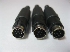 50 pcs 7 Pin Mini DIN Plug Male Connector with Plastic Handle New picture