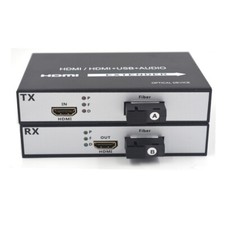 HDMI Extender Media Converter,Uncompressed 1080P KVM USB2.0  to Fiber Optic 20Km picture