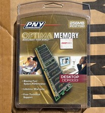 PNY Optima Memory Desktop DDR 333.  256MB DDR  DIMM, N 32 WND PO 123492.4 picture