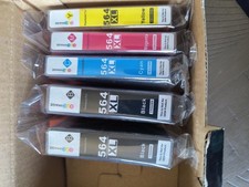 GPC Image 564XL Compatible Ink Cartridges for HP  5 Pack (CMY, 2 Black) Open Box picture