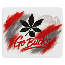 Ohio State Buckeyes Go Bucks Mousepad OSU Football Ohio Stadium Scarlet Gray Art picture
