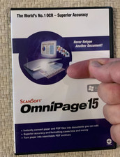 SOFTWARE - ScanSoft OmniPage 15 -NEW picture