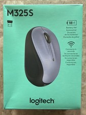 NEW Logitech M325S Wireless Optical Compact Ambidextrous Mouse LILAC BLUE *NIB* picture