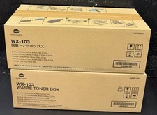 2 Genuine Factory Sealed Konica Minolta WX-103 Waste Toners picture