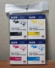 ALPS MD Series Printer Ink Cartridge CYMK (4 Pack) 106058-00 1211 FACTORY SEALED picture