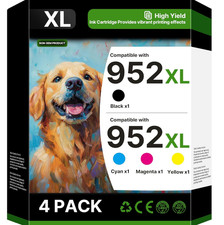 952XL Ink Cartridges Combo Pack Compatible HP OfficeJet Pro 4 Pack B C M Y picture