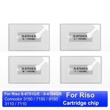 4PC S6701G/E - S6704G/E Ink Cartridge Chip for Riso 3150 7150 9150 3110 7110 picture