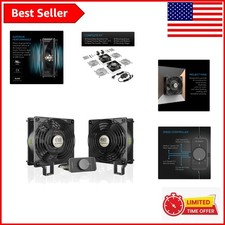 Dual 120mm High Airflow Fans with Speed Control – Ideal for Electronics & More picture