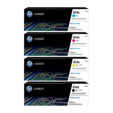Genuine HP 414X High Yield Toner Set W2020X W2021X W2022X W2023X CMYK picture