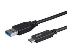 Monoprice Essentials USB Type-C to USB-A 3.1 Gen 2 Cable 10Gbps 5A 30AWG 3.3ft picture