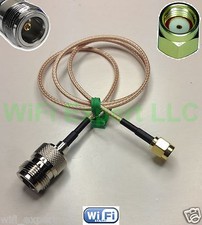 RG316 LOW LOSS COAX RF CABLE RP-SMA MALE TO N TYPE MALE/FEMALE STRAIGHT 4-20
