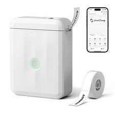 NIIMBOT D110 Mini Label Maker Machine with Tape for Home School, White picture