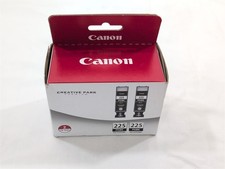 NEW Genuine Canon PGI-225 PGBK 2 Black Ink Cartridges Sealed Twin Pack OEM picture