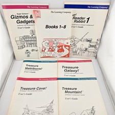 The Learning Company Manuals Lot of 7 Vtg 1990s User's Guide Only NO CDs picture