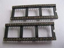 12 pcs IC Socket Adapter 40 PIN Pitch 2.54mm Round DIP High Quality X=15.24mm picture