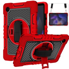 For Samsung Galaxy Tab S10 FE+/S9 FE/Tab A Heavy Duty Shockproof Case with Strap picture