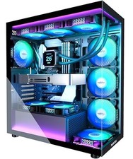 Advanced Gaming PC Case with 7 RGB Fans, Dual Glass Design & Ample Space - K2 picture