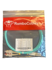 OM4 SC to LC Multimode Fiber Patch Cable, LSZH 6ft/2m Fiber Optical Rambo 4 PACK picture
